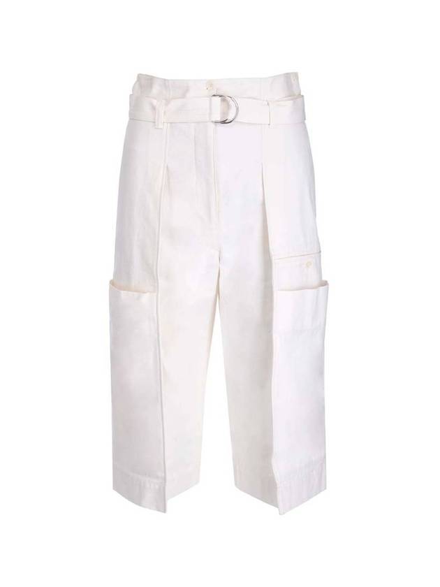 Women's Pocket Cargo Shorts White - LEMAIRE - BALAAN 1