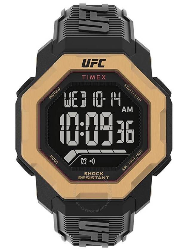 Timex UFC Knockout Alarm Quartz Digital Black Dial Men's Watch TW2V89000 - TIMEX - BALAAN 1