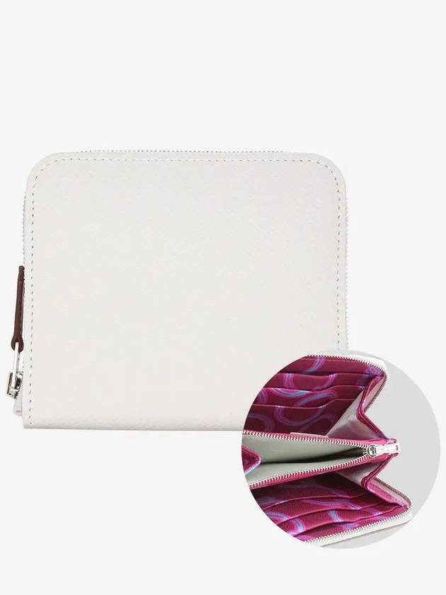 Silk Compact Half Wallet Grease Pale Rubys H084537CKAA - HERMES - BALAAN 2