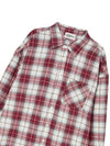 Overfit tartan check shirt Red - THE GREEN LAB - BALAAN 9