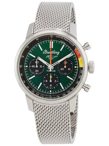 Breitling Top Time B01 Ford Mustang Chronograph Automatic Chronometer Green Dial Unisex Watch AB01762A1L1A1 - BREITLING - BALAAN 1