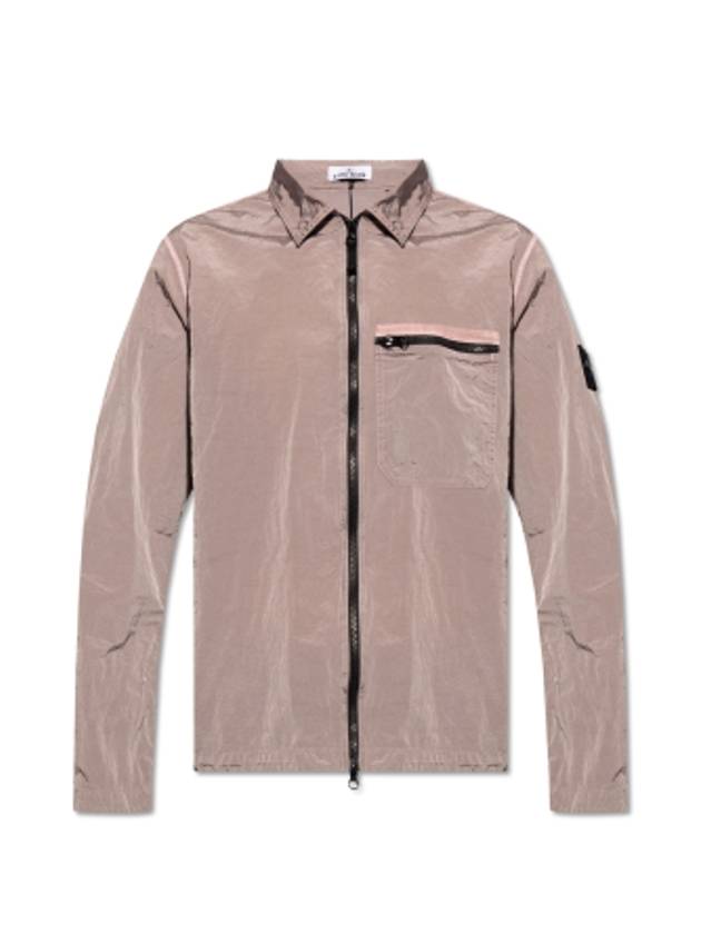 Nylon Metal Econyl Regenerated Zip-Up Jacket Pink - STONE ISLAND - BALAAN 1