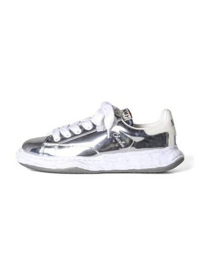 Charles OG Sole Leather Low-Top Sneakers Silver - MAISON MIHARA YASUHIRO - BALAAN 2