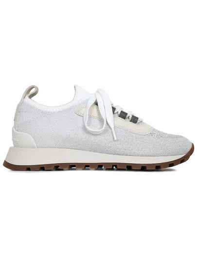 Monile Knit Low Top Sneakers White - BRUNELLO CUCINELLI - BALAAN 2