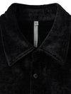 Velvet Loose Fit Long Sleeve Shirt Black - NOIRER - BALAAN 5