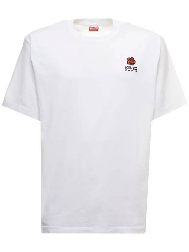 Boke Flower Crest Short Slevee T Shirt White - KENZO - BALAAN 1