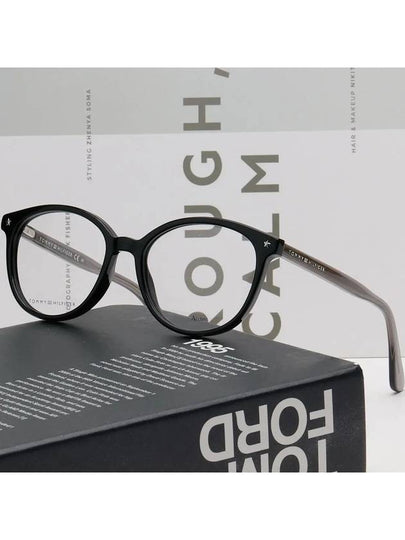 Glasses Frame TH1552 807 Round Men Women Horned Frame - TOMMY HILFIGER - BALAAN 2