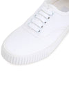 Women's Heritage Cotton Canvas Low Top Sneakers White - THOM BROWNE - BALAAN 8