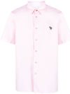 Logo Cotton Shirt M2R524TFZEBRA20 B0710503216 - PAUL SMITH - BALAAN 1