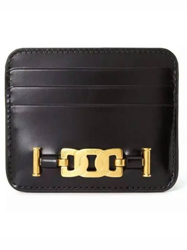 Kate Leather Card Wallet Black - TOD'S - BALAAN 2