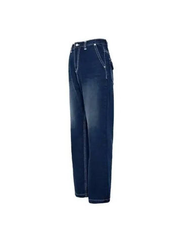 Exclusive Big Stitch Denim Pants Blue - LECYTO - BALAAN 1