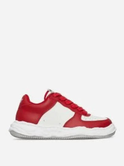 Wayne OG Sole Leather Low Top Sneakers Red - MIHARA YASUHIRO - BALAAN 2