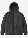 Men's Wappen Patch Crinkle Wraps Padding Black - STONE ISLAND - BALAAN 2