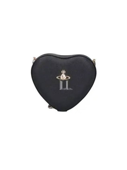 ORB Logo Heart Cross Bag Black - VIVIENNE WESTWOOD - BALAAN 2