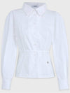 Floriography Heart Line Strap Shirt Ivory - MICANE - BALAAN 8