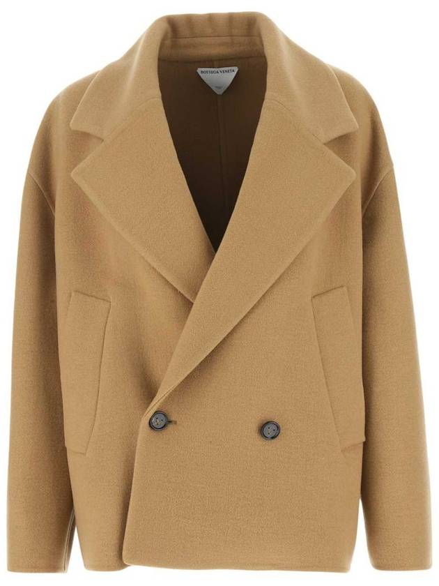 Women's Cashmere Double Coat Camel - BOTTEGA VENETA - BALAAN 2