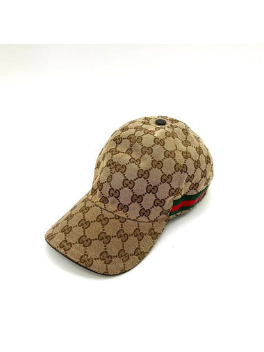 Web Three Stripes GG Ball Cap Hat - GUCCI - BALAAN 1