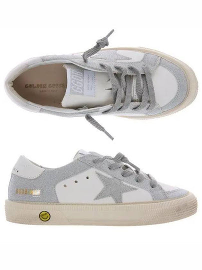 Kids Silver Star Low Top Sneakers White Grey - GOLDEN GOOSE - BALAAN 2