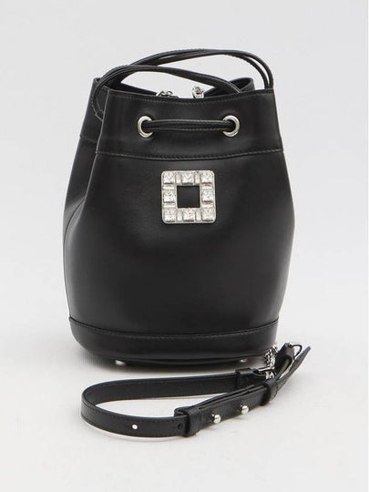 Très Vivier Leather Bucket Bag Black - ROGER VIVIER - BALAAN 2