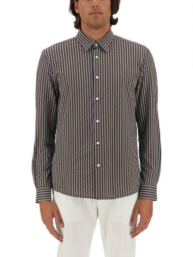 Boss Micro Check Pattern Shirt - HUGO BOSS - BALAAN 1