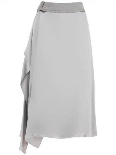 Belted Drape Satin Skirt 271708 - FENDI - BALAAN 1