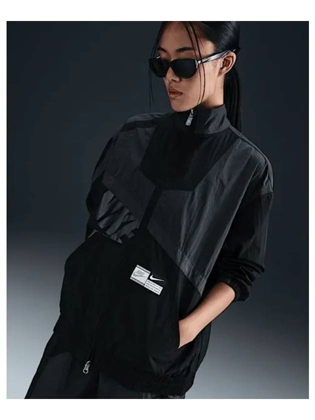 Sportswear Oversized Track Jacket Anthracite Black - NIKE - BALAAN 2