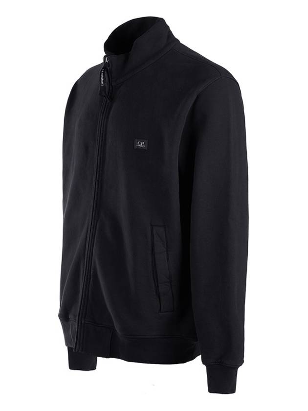 Logo Cotton High Neck Zip-Up Jacket Black - CP COMPANY - BALAAN 3