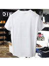 Men's Patchwork Skull Print Short Sleeve T-Shirt White - ALEXANDER MCQUEEN - BALAAN 4