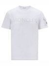 Logo Short Sleeve T-Shirt Optical White - MONCLER - BALAAN 1