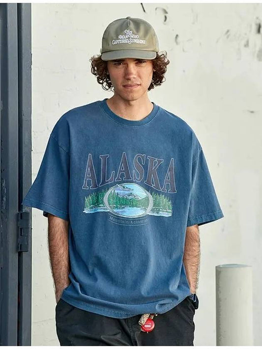 Alaska Pigment Short Sleeve TShirt Navy FST722 - FLUKE - BALAAN 2