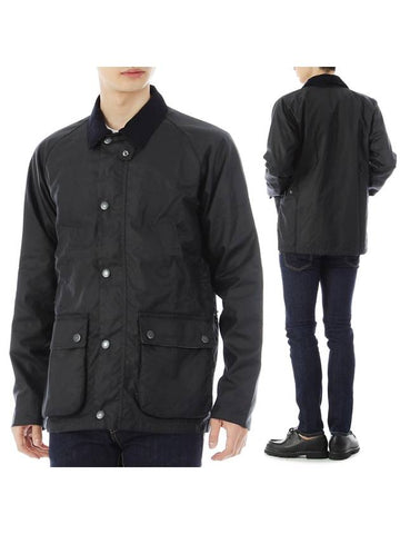 Ambleton Wax Jacket Navy - BARBOUR - BALAAN 1