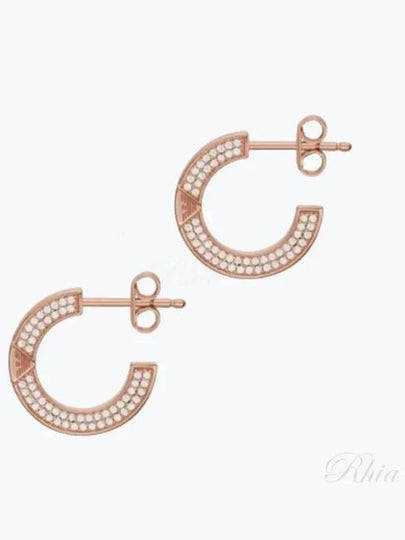 Hoop Earrings Rose Gold - EMPORIO ARMANI - BALAAN 2