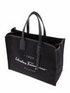 1927 Signature Logo Tote Bag Black - SALVATORE FERRAGAMO - BALAAN 4