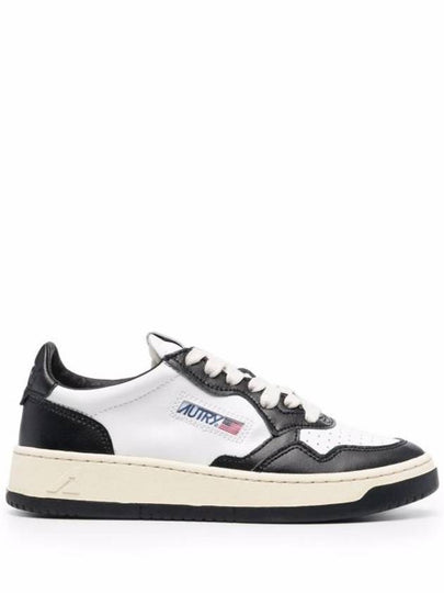 Medalist Leather Low Top Sneakers White Black - AUTRY - BALAAN 2