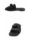 H231736Z H02 Gabriel Calfskin Black PVD Hardware Sandals Noir Men's Shoes TEO - HERMES - BALAAN 4