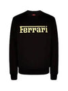 46953 01 Logo Crew Neck Sweatshirt Black - FERRARI - BALAAN 1