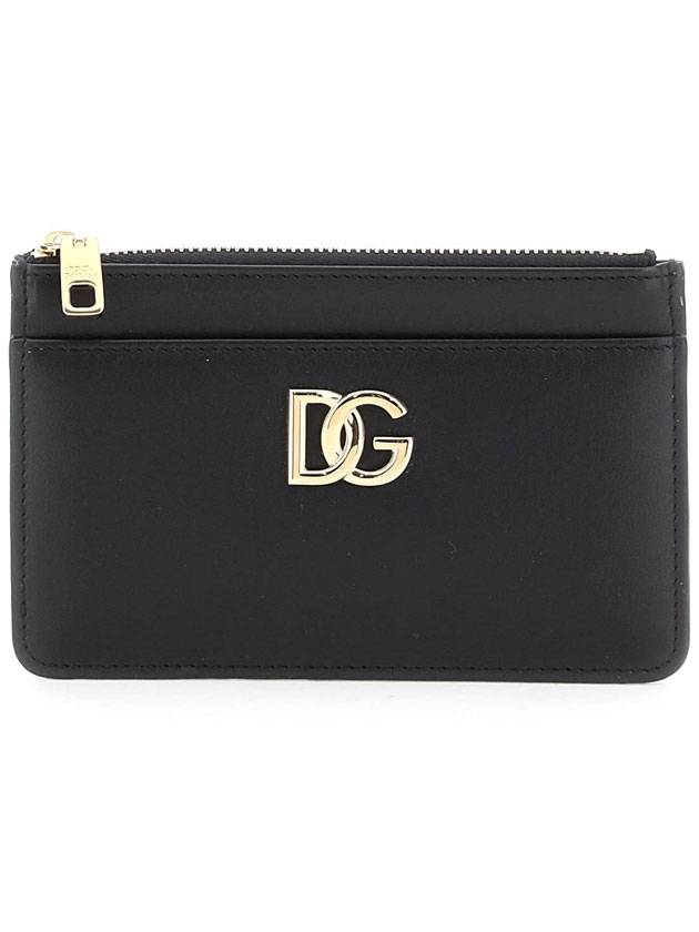 DG logo zipper card wallet black - DOLCE&GABBANA - BALAAN 1