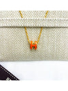 Mini Pop Ache Necklace Yellow Gold Orange H147992F - HERMES - BALAAN 4