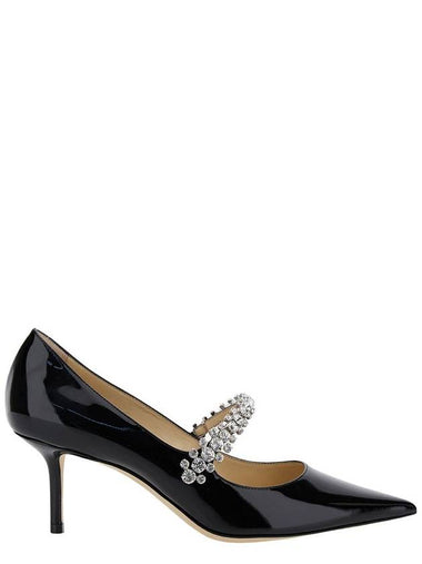 'Bing Pump' Black Pumps With Crystal Strap In Patent Leather Woman - JIMMY CHOO - BALAAN 1