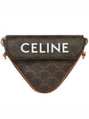 Triangle Crossbody Bag in Triomphe Canvas Tan - CELINE - BALAAN 1