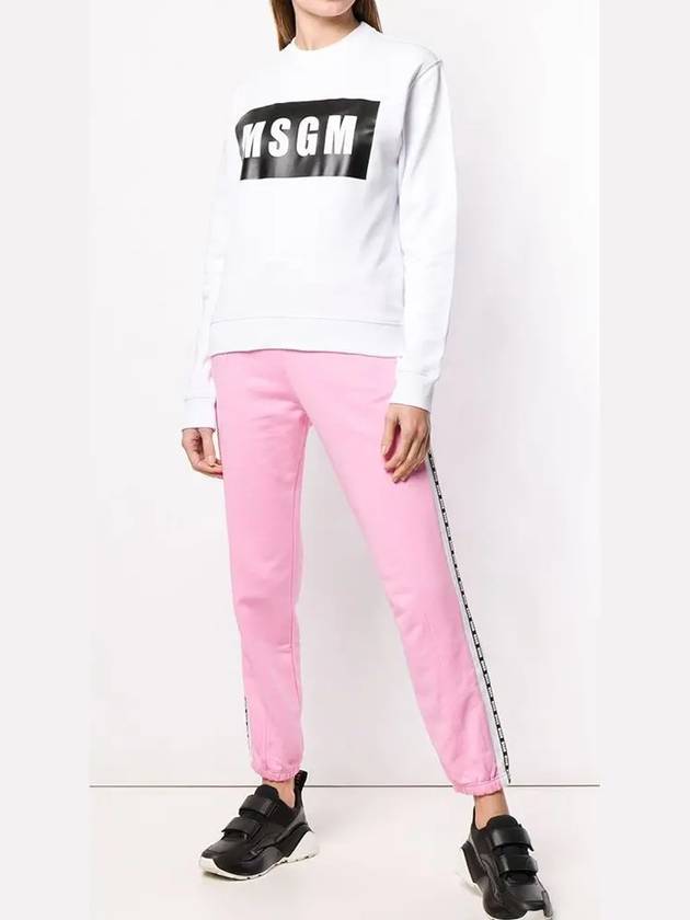 Box Logo Print Sweatshirt White - MSGM - BALAAN 5