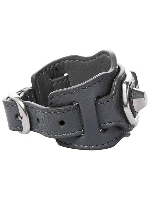 Giant Silver Buckle Bracelet Grey - BALENCIAGA - BALAAN 4