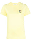 Ice Cream Patch Short Sleeve T-Shirt Yellow - MAISON KITSUNE - BALAAN 2