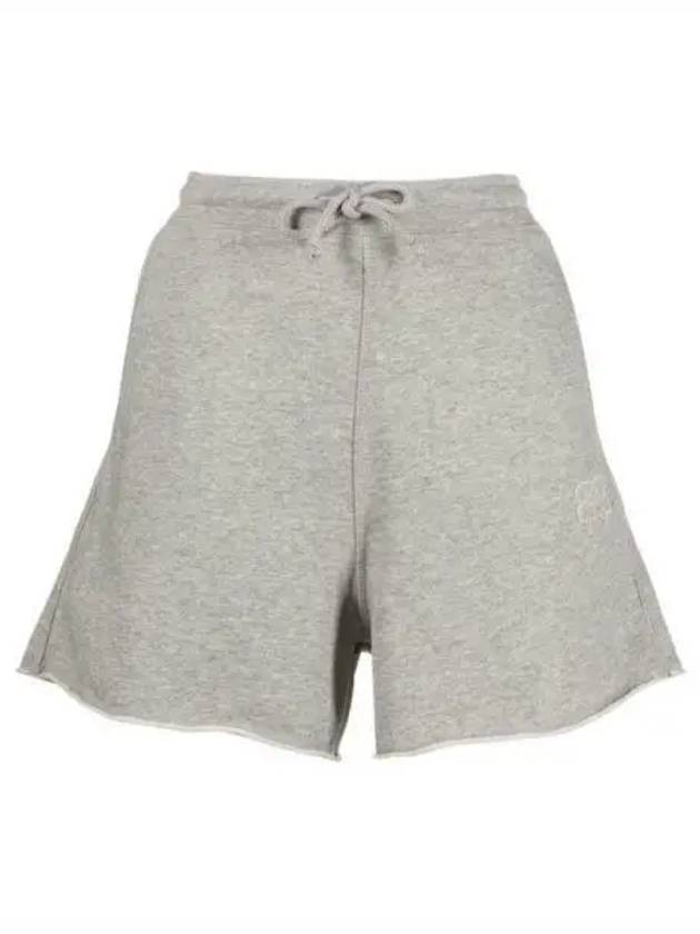 Isoli Logo Drawstring Shorts Grey - GANNI - BALAAN 2