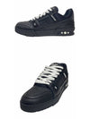 1AAREV LV Trainer Sneakers Black Men Shoes TEO - LOUIS VUITTON - BALAAN 4