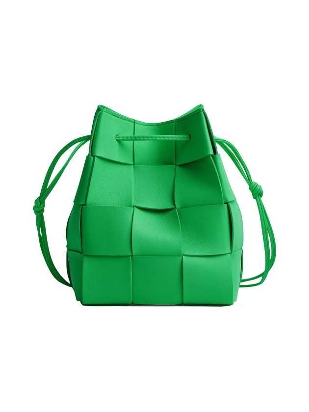 Intrecciato Cassette Small Bucket Bag Green - BOTTEGA VENETA - BALAAN 3