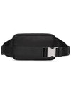 Re-Nylon And Saffiano Leather Belt Bag Black - PRADA - BALAAN 3