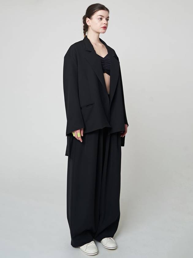 Buttonless Jacket Black - ATHPLATFORM - BALAAN 6