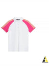 Perinne Short Sleeve Polo Shirt Fuchsia Purple White - J.LINDEBERG - BALAAN 2