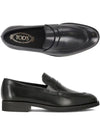 Men's Mocassino Polished Leather Loafers Black - TOD'S - BALAAN 2